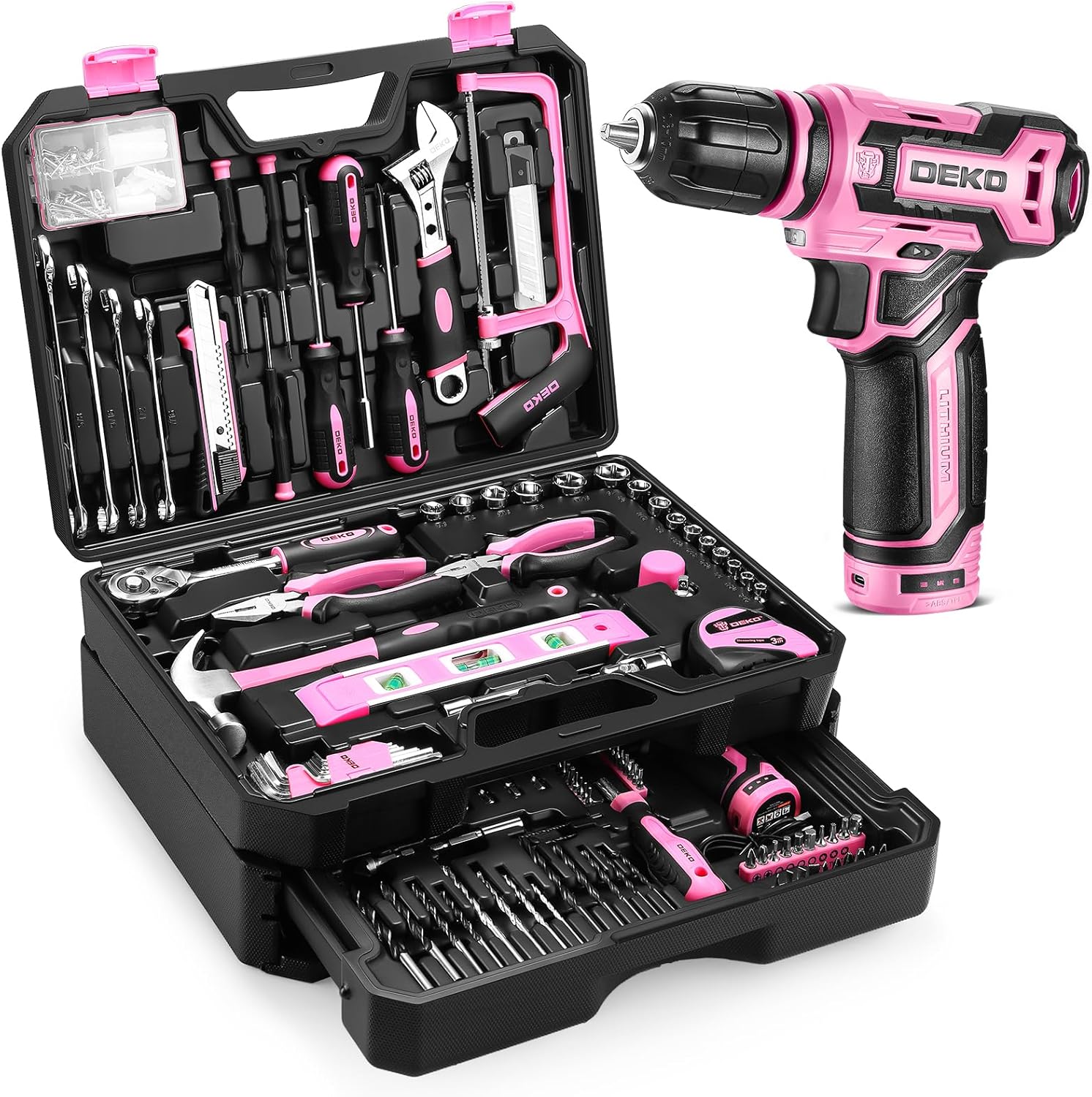 Pink Tool Kit Box Drill Set Review