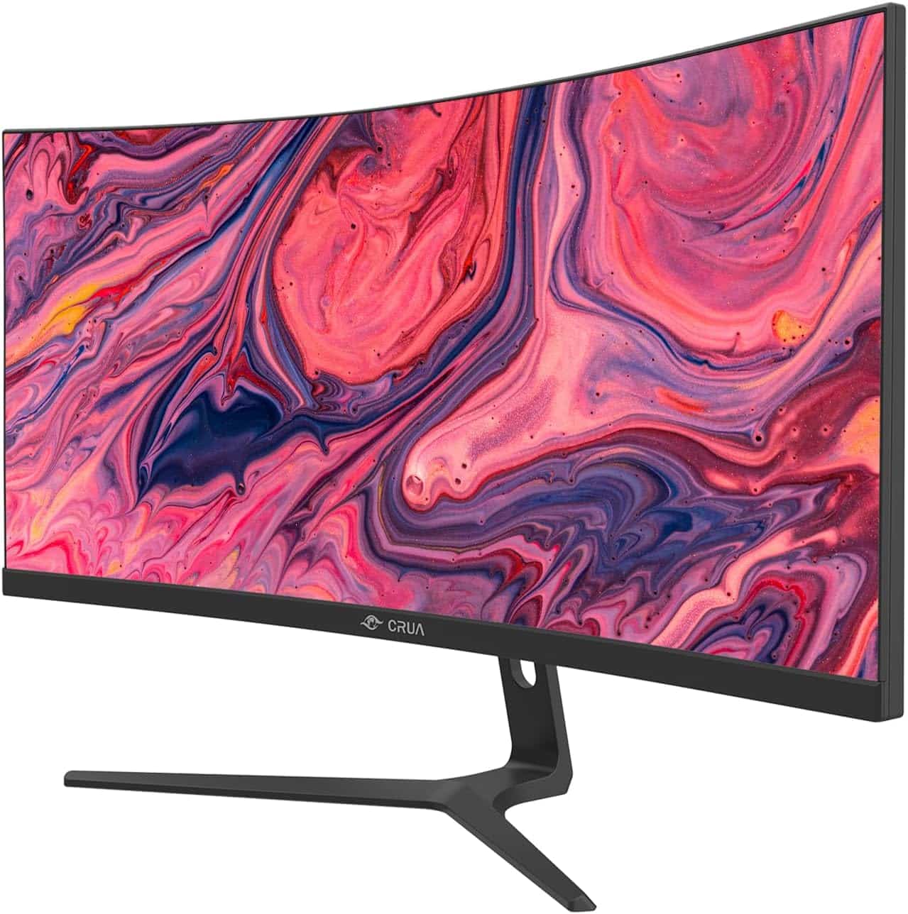 CRUA 34Inch Ultrawide Gaming Monitor, WQHD(3440 * 1440P) 144Hz/165Hz Curved Monitor,99% sRGB, Computer Monitor That Supports AMD Freesync, Wall Mountable Installs(HDMI, DP)-Black