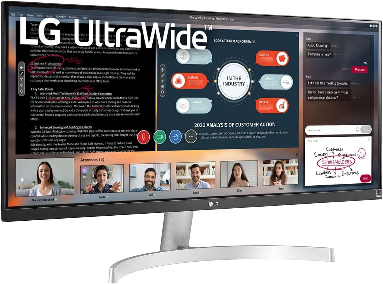 lg ultrawide wfhd 29 inch fhd 1080p computer monitor 29wn600 w ips with hdr 10 compatibility silver 3