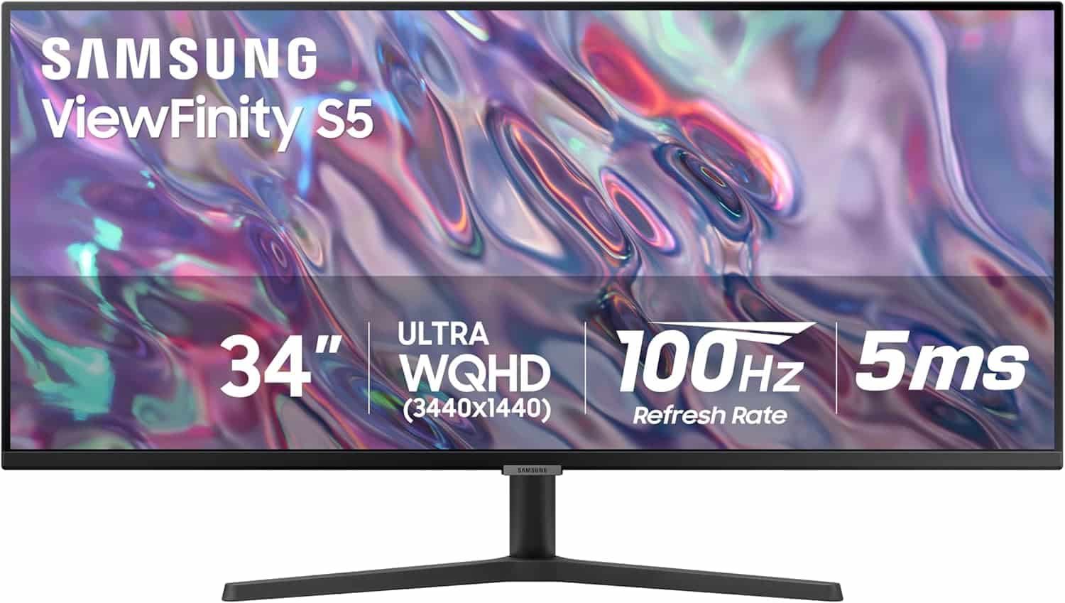 samsung 34 viewfinity s50gc series ultra wqhd monitor 100hz 5ms hdr10 amd freesync eye care borderless design pip pbp ls